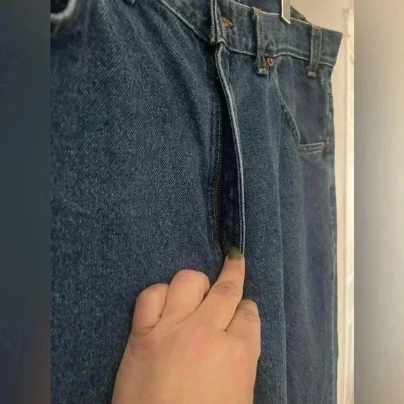 Levi’s men’s orange tab  size 36/30 mid wash straight leg denim jeans - Picture 2 of 8